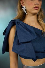ICY bow crop top