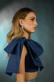 ICY bow crop top