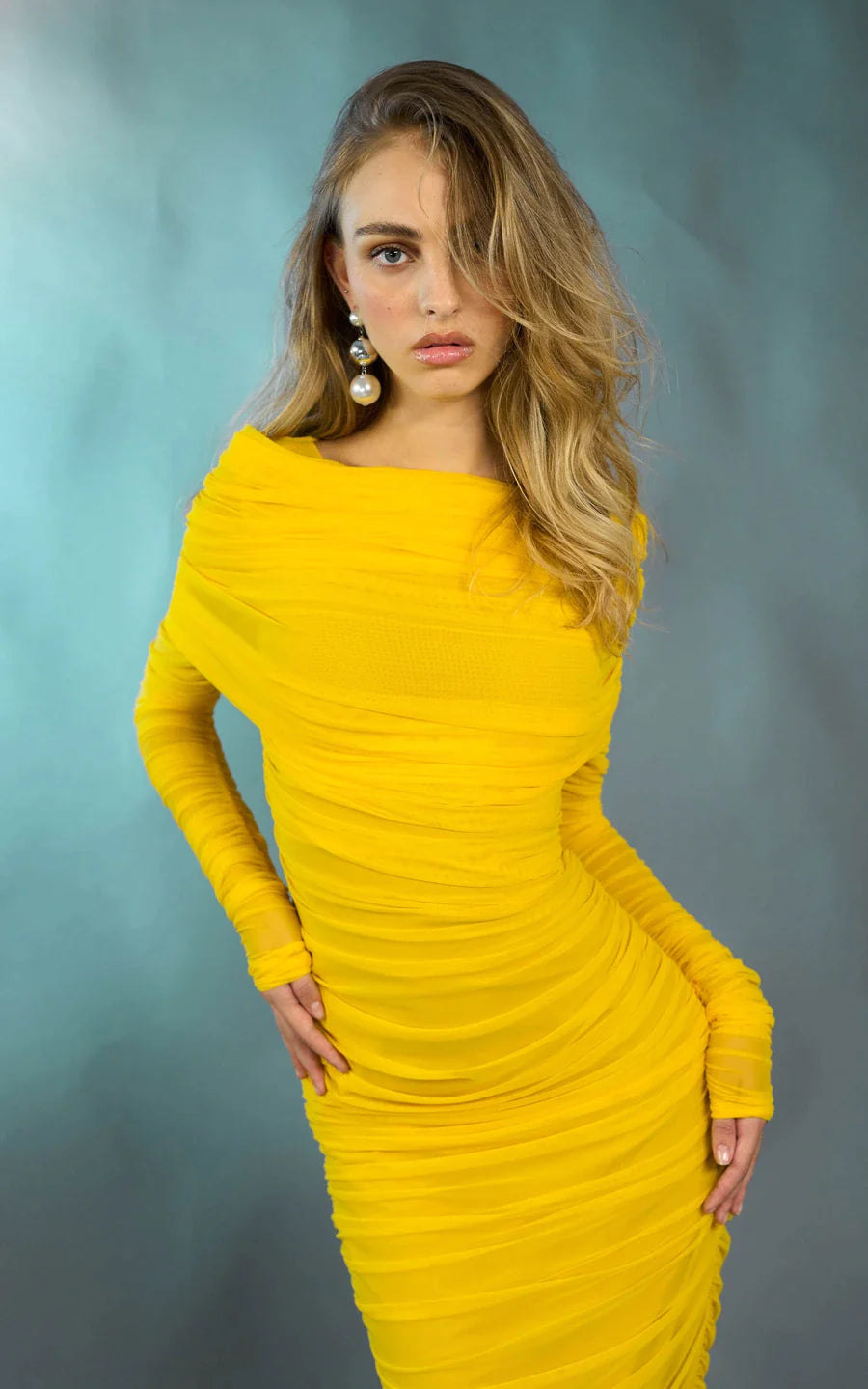 MIGHTY long draped dress
