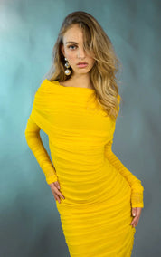 MIGHTY long draped dress