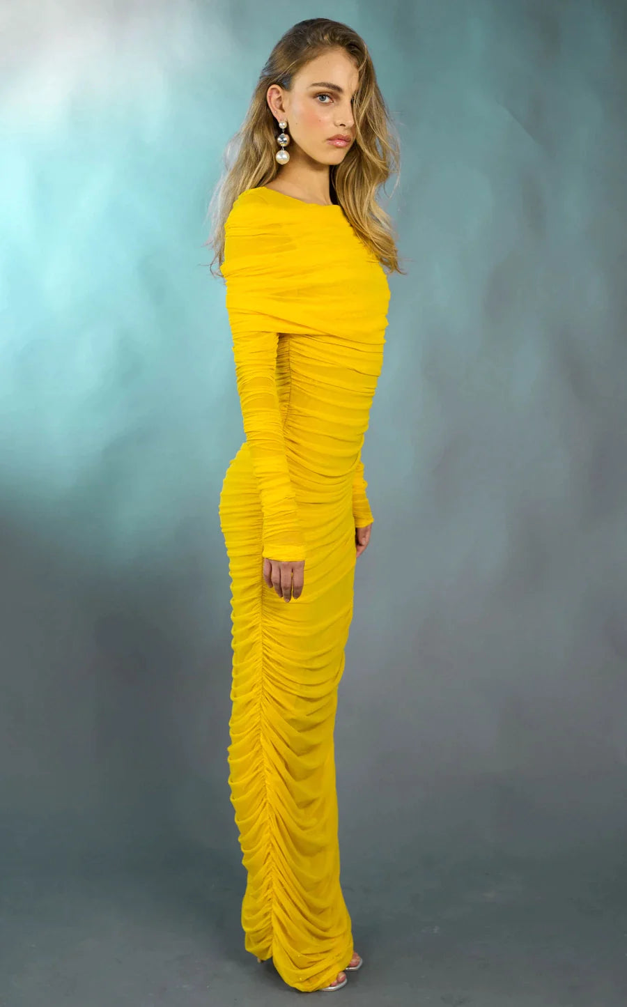 MIGHTY long draped dress